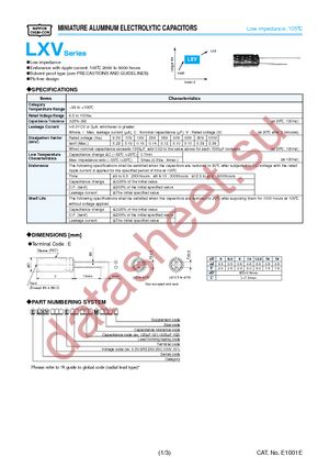 ELXV101ELL271MM20S datasheet  